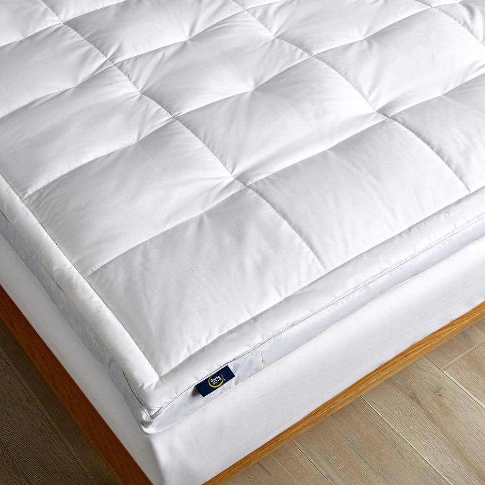 King Size White Down Featherbed Mattress Topper