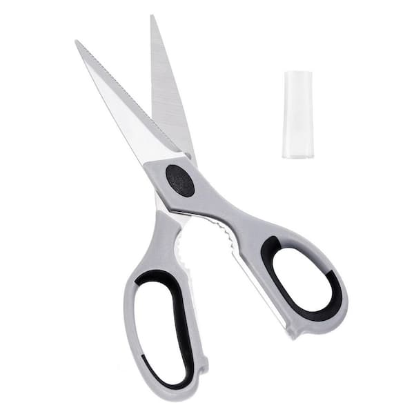 Culinary Scissors, 0.73 in., Stainless Steel, Kitchen, Shears, with Cushioned Grip Handle for Slicing Meat, Food, Fish