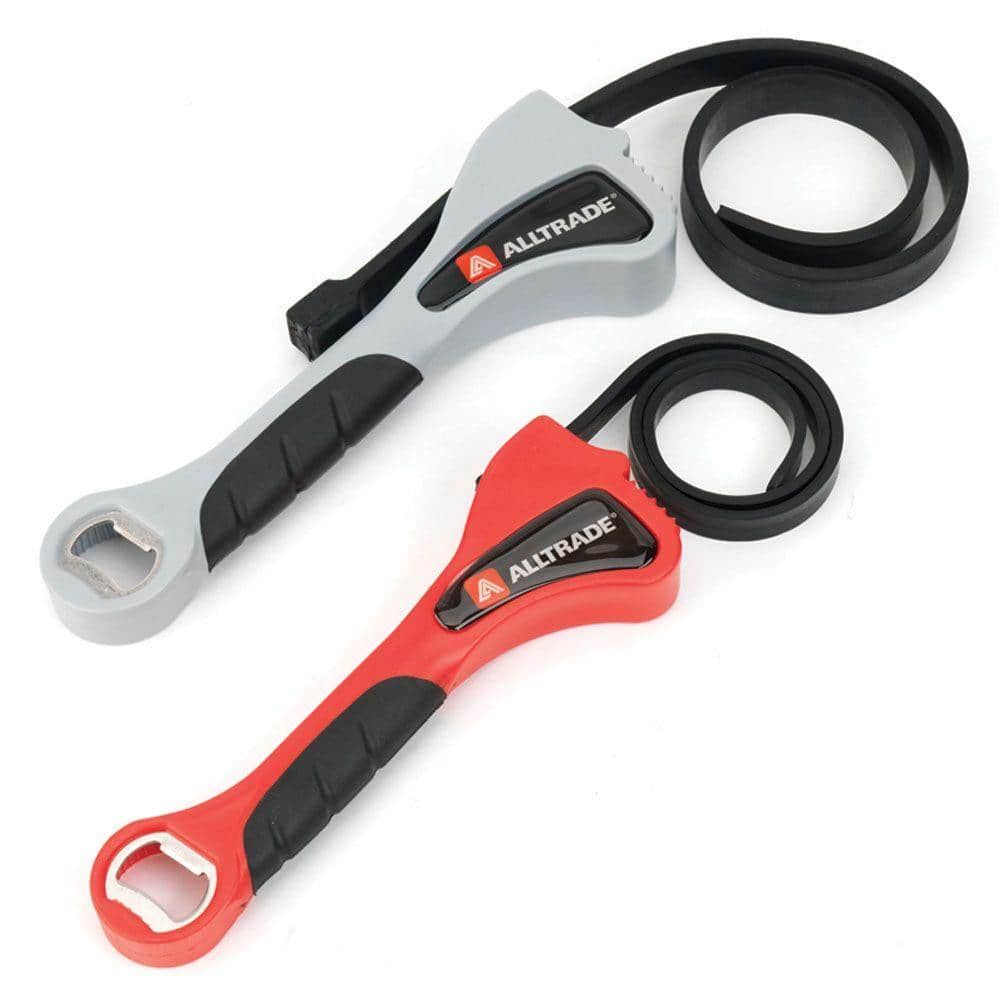 Alltrade Grips Opens Turns Strap Wrench Set (2Piece)070008 The Home