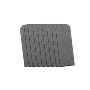 3/8 in. x 3.5 in. x 5 3/4 ft. Composite Fence and Gate Picket - Dog Ear - Slate Grey (10-Pack)