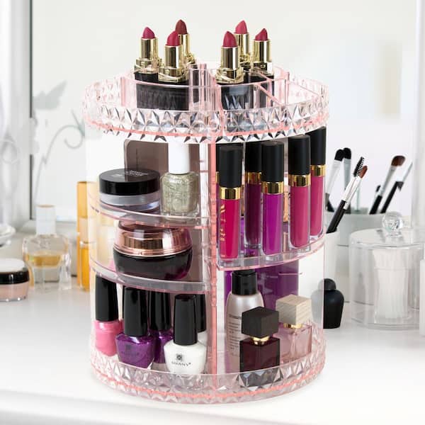 SOGA 2X 3 Tier Pink Countertop Makeup Cosmetic Storage Organiser Skinc –  heysNZ