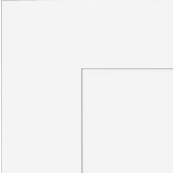 Newport 7.5 in. W x 0.75 in. D x 7.5 in. H in Pacific WhiteCabinet Door Sample