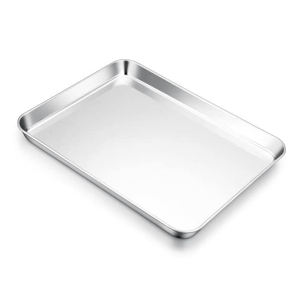 13 in. Stainless Steel Baking Sheet Pan for Oven, Cookie Sheet, Non Toxic, Rust Resistant, Mirror Finish, 1 Pack
