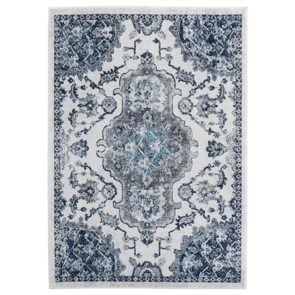 United Weavers Bali Melaya Ivory 7 ft. 10 in. x 10 ft. 6 in. Area Rug
