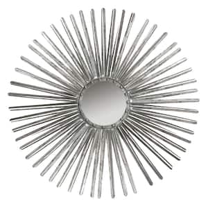 Shanira Round Silver Decorative Mirror