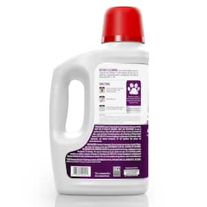 64 oz. Pet Carpet Cleaner Solution, 2x Concentrated, Pet Stain and Odor Eliminator for Carpet and Upholstery, AH31925