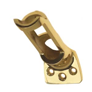 1 in. Solid Brass Flag Pole Holder in Polished Brass