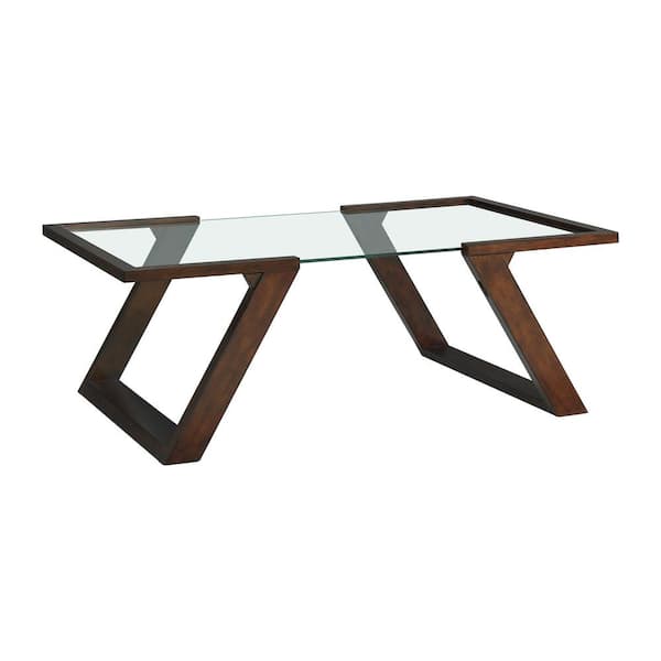Picket House Furnishings Kai 50 in. Brown Dark Espresso Rectangular Wood Coffee Table