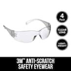 Clear Frame with Clear Lenses Indoor Safety Glasses (4-Pack)