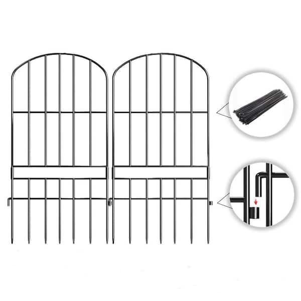 FAWEY TRED INC Garden Fence, 15 Pack 12 in. L x 25 in. H No Dig Fence, Rustproof Metal Wire Panel Border