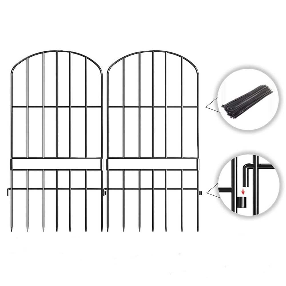 Garden Fence, 15 Pack 12 in. L x 25 in. H No Dig Fence, Rustproof Metal Wir