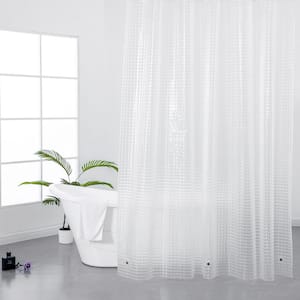 Raystar PEVA 70 in. x 72 in White Waterproof Shower Curtain Liner