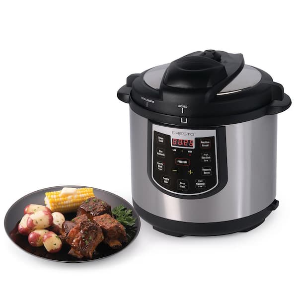 SPT 6 qt. Stainless Steel Electric Pressure Cooker with Built-In Timer and Stainless  Steel Pot EPC-14DA - The Home Depot