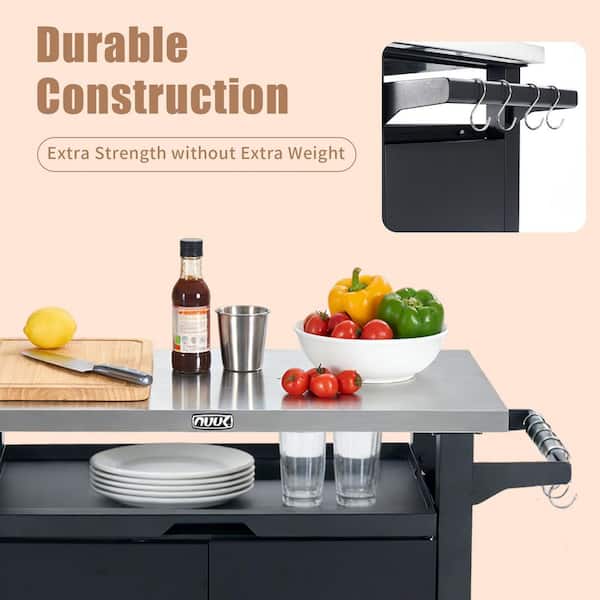 NUUK Pro 42 in. Outdoor Kitchen Island and Grill Cart MC810 - The