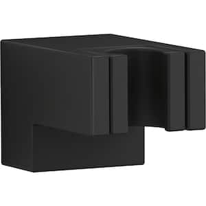 Statement Wall-Mount Hand Shower Holder in Matte Black