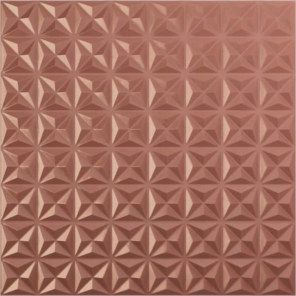 Ekena Millwork 19-5/8"W x 19-5/8"H Coralie EnduraWall Decorative 3D Wall Panel, Champagne Pink (12-Pack for 32.04 Sq.Ft.)
