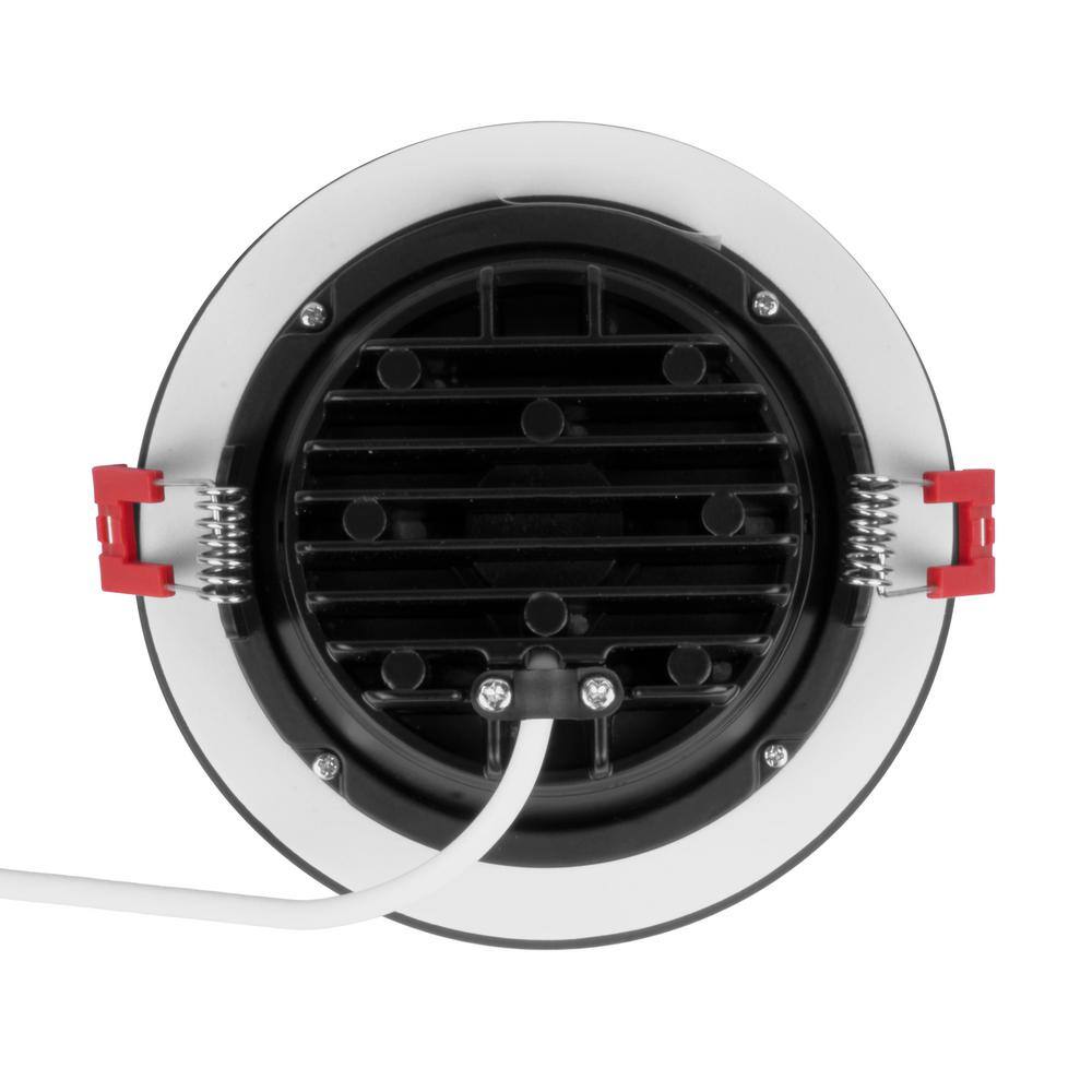 Nicor Black Aluminum 4-Inch LED Gimbal Recessed Downlight