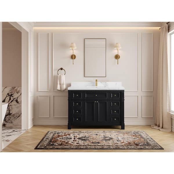 Willow Collections Paris 48 Single Sink Freestanding White