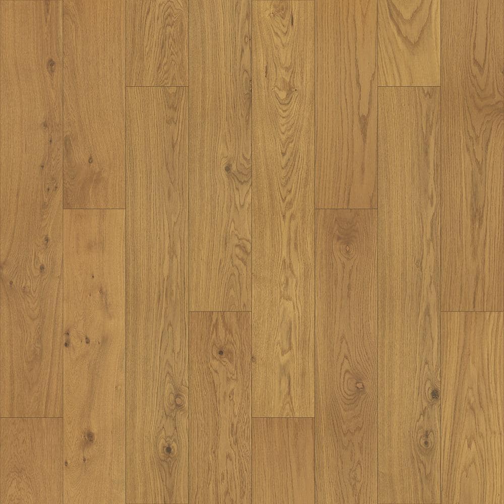 Pergo Take Home Sample - Defense+ 5 in. x 7 in. Natural White Oak Engineered Hardwood Flooring, Medium