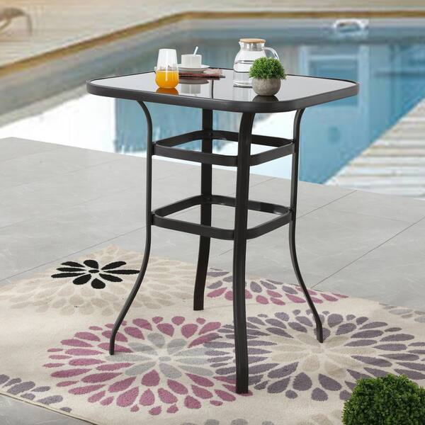 Tall metal outdoor table sales