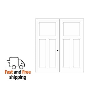 MMI DOOR 72 in. x 80 in. Smooth Craftsman Right-Hand Active Solid