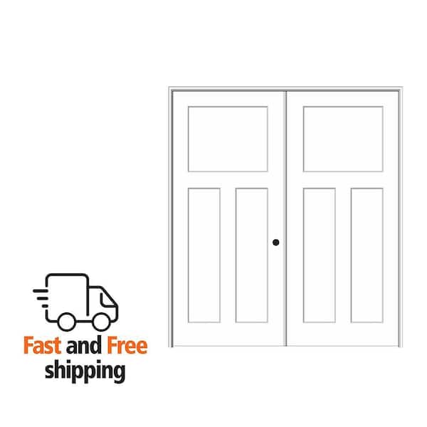 リクオー　DD−722 MMI DOOR 72 in. x 80 in. 2-Panel Flat Square Sticking Primed
