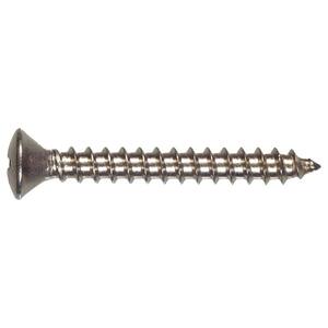 Fastenere #12 X 2" Phillips Flat Head Stainless Steel Sheet Metal Screws – Grade 18-8, Coarse Thread, Qty 100 (MPN 4051198)