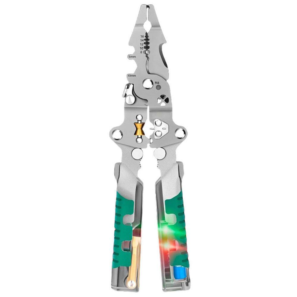 18-in-1 Electrician Pliers with Wire Stripper Crimper Voltage Tester for 8-16 AWG Home Automotive Repairs price history on PriceWatchPro