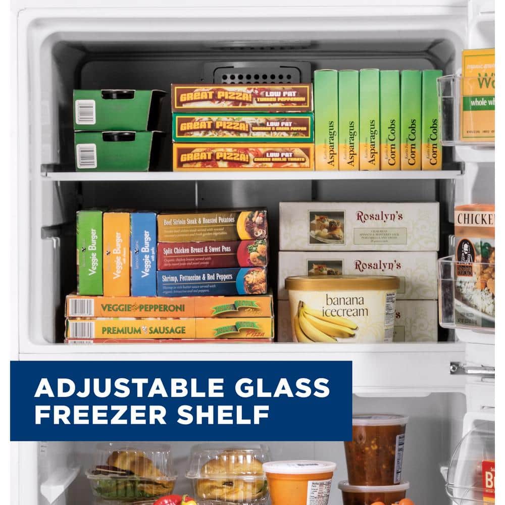 Black 21.9 Cu. Ft. Smart Energy Star Top Freezer Refrigerator