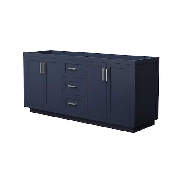 Miranda 71 in. W x 21.75 in. D Double Bath Vanity Cabinet Only in Dark Blue