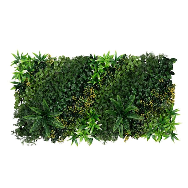 20 in. x 40 in. UV Resistant Hawaiian Islands Artificial Living Wall Privacy Hedge Panel (Indoor/Outdoor)