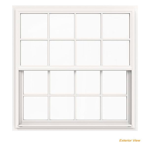JELD-WEN 48 in. x 48 in. V-4500 Series White Single-Hung Vinyl
