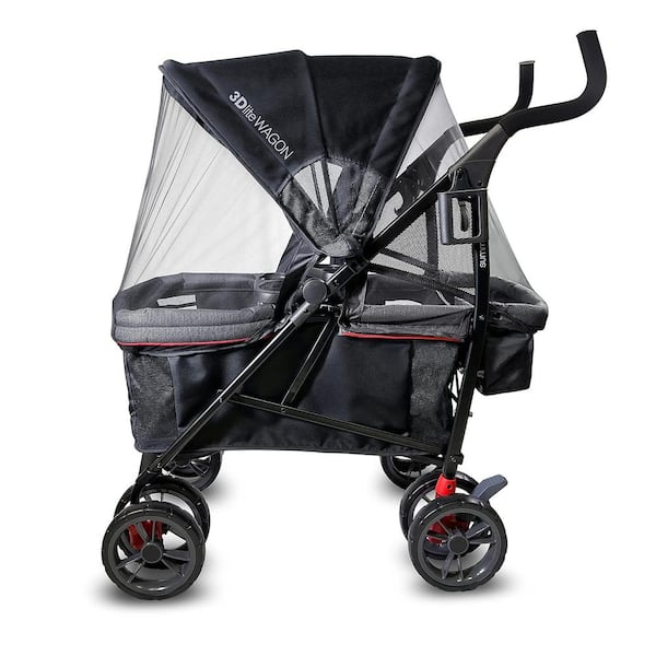 Summer Infant 3D Lite Convenience Wagon in Red and Black