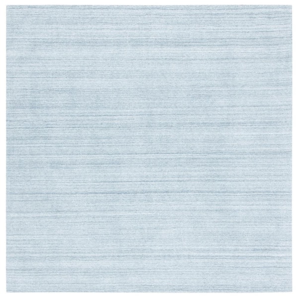 Mirage 6 ft. x 6 ft. Gray Distressed Striped Square Area Rug