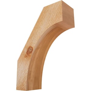 4''W x 10''D x 14''H Westlake Rough Sawn Knee Brace, Western Red Cedar