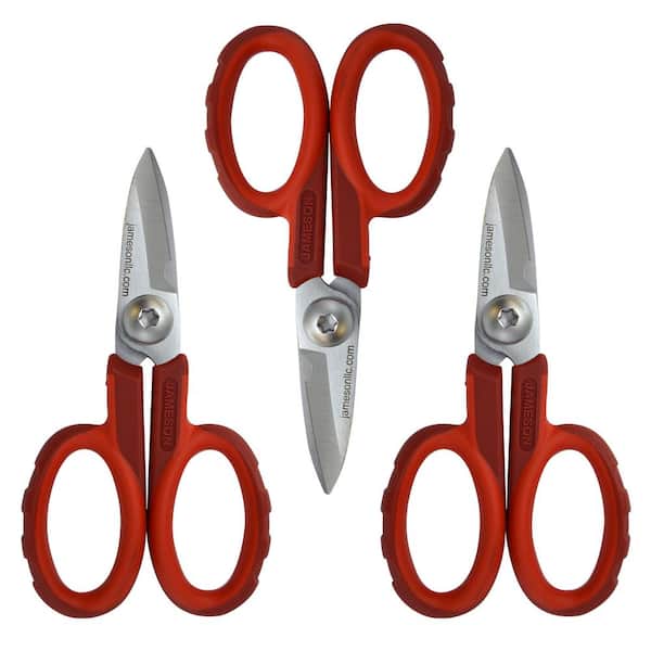 Stanley 8 Ergonomic All-Purpose Scissors, Assorted Colors, 2-Pack