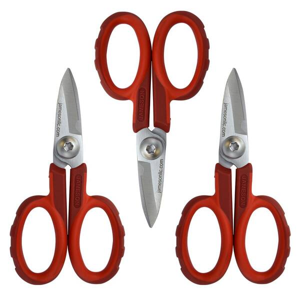 Klein Tools Electrician's Scissors - 5-1/4 Inch Professional Cutting Tool With File & Scraper