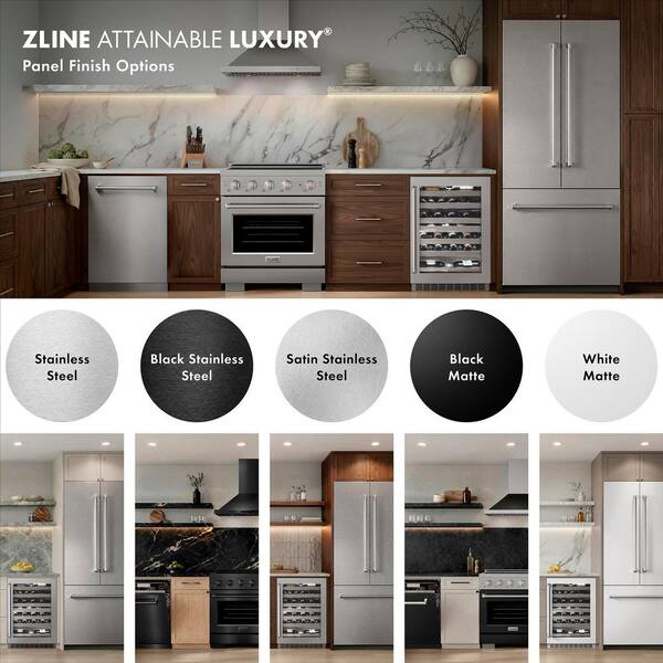 Reviews for ZLINE Kitchen and Bath 36 in. 3-Door Panel Ready