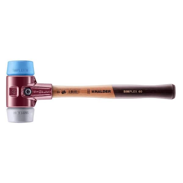 Simplex 60 3.5 lbs. Mallet with Soft Blue Rubber, Grey Rubber Inserts, Non-Marring