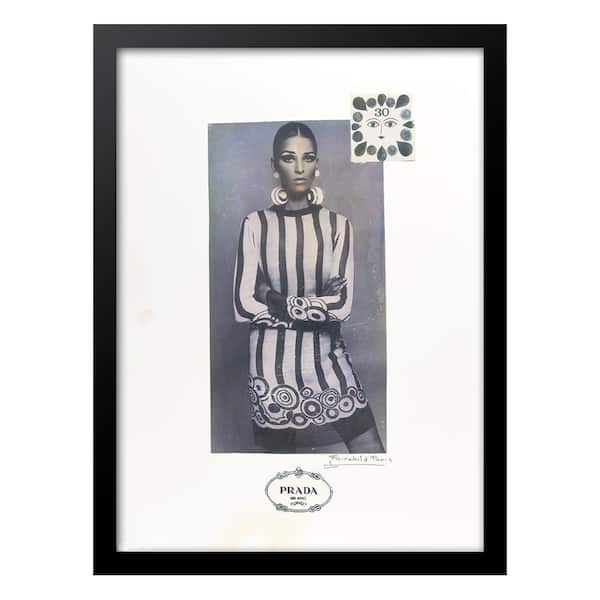 VENICE BEACH Collections Twiggy Designer Fashion by Fairchild Paris 1-Piece Framed Graphic Print Abstract Poster Art Print 18 in. x 14 in.