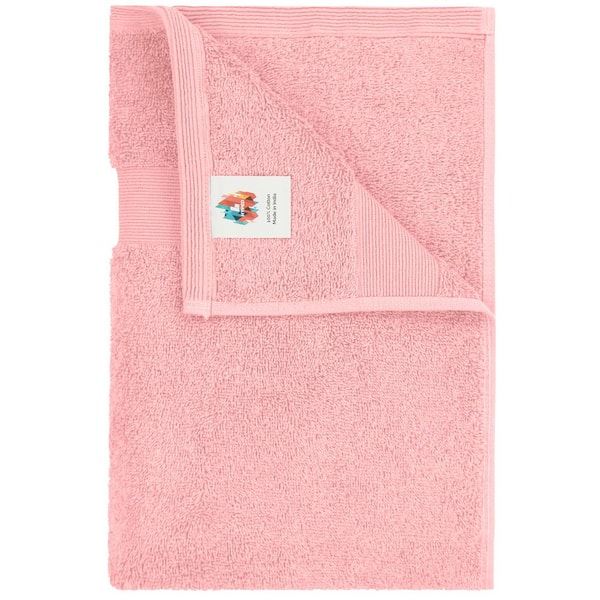 Rocklane 10 Piece Light Coral Dobby Solid Cotton Bath Towel Set