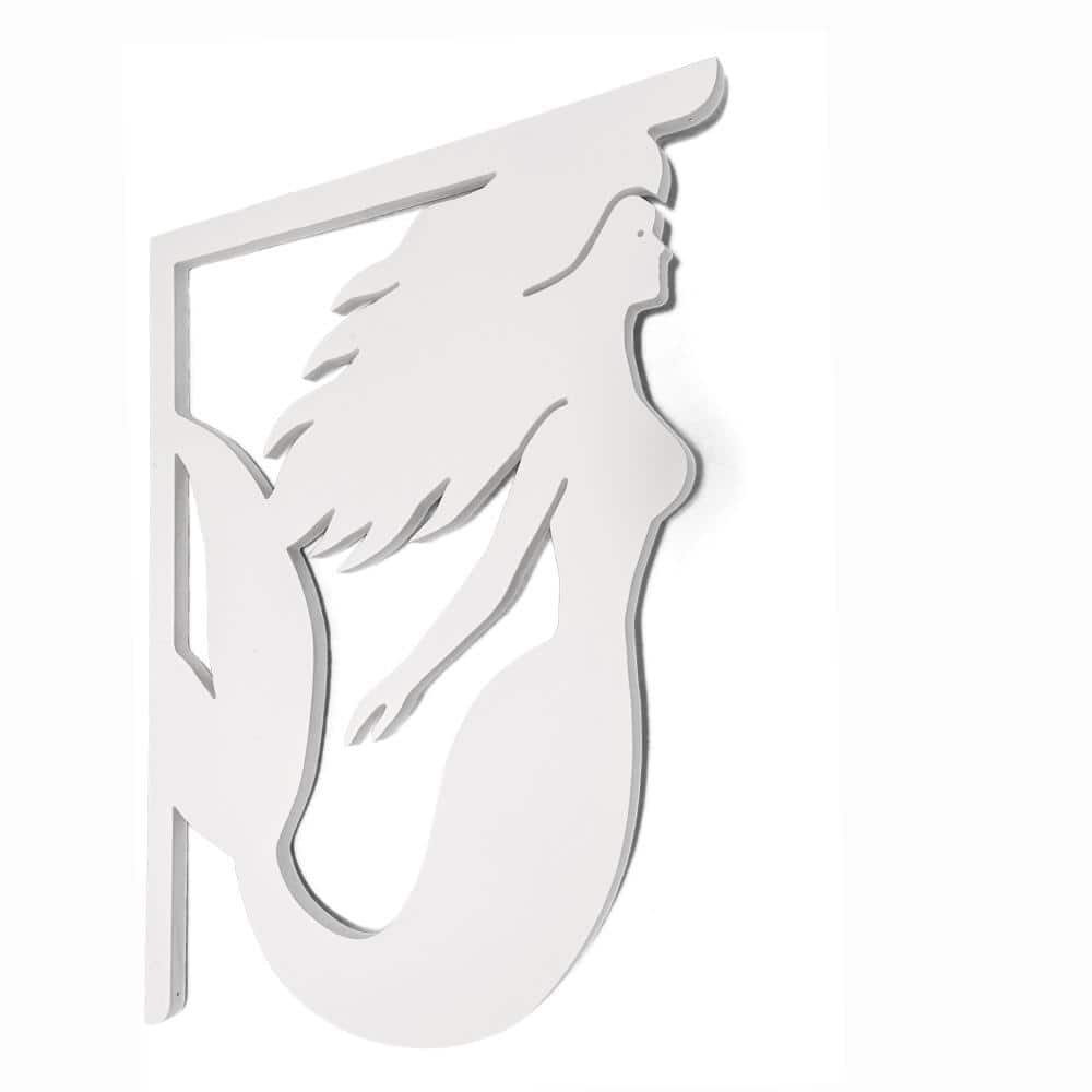 Decorative 16 in. Paintable PVC Mermaid Mailbox or Porch Bracket price history on PriceWatchPro