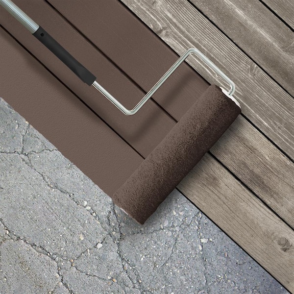 5 gal. #N180-7 Oiled Teak Low-Lustre Enamel Interior/Exterior Porch and Patio Floor Paint