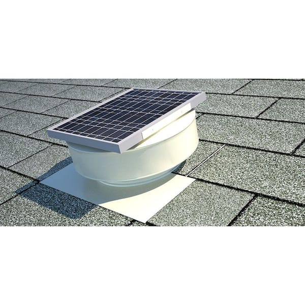 Active Ventilation Exhaust Attic Fan 365 CFM White 5 Watt Solar Powered Roof for sale online 