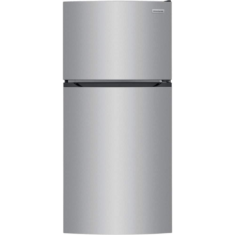 27.6 in. 14 cu. ft. Top Freezer Refrigerator in Fingerprint-Resistant Stainless Look, ENERGY STAR