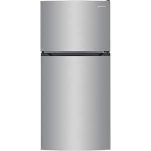 27.6 in. 14 cu. ft. Top Freezer Refrigerator in Fingerprint-Resistant Stainless Look, ENERGY STAR