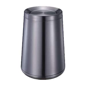 Unique 2.6 Gallon Black gold Indoor Recycling Bin with Swing Cover