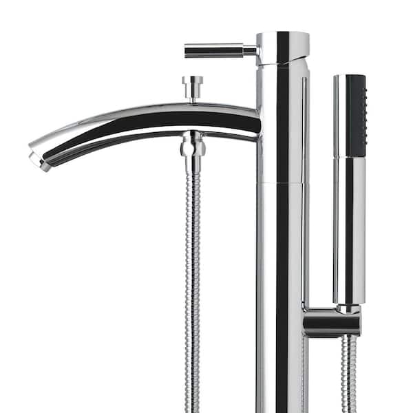 Wyndham Collection Taron Single-Handle Freestanding Tub Faucet in 