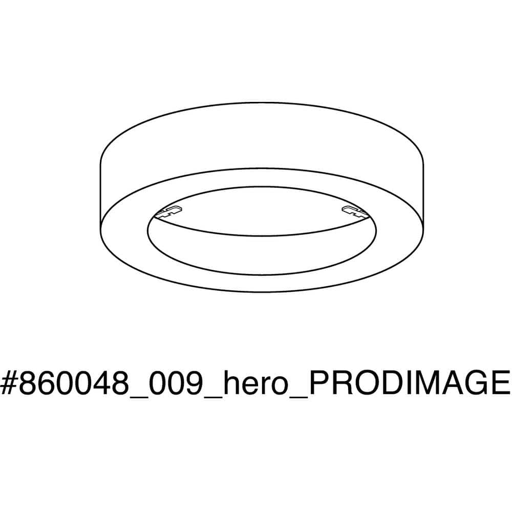 Everlume Black 5" Edgelit Round Trim Ring