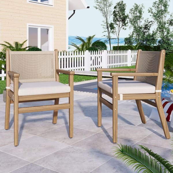 Zeus & Ruta Gray Aluminum Frame Outdoor Dining Chair with